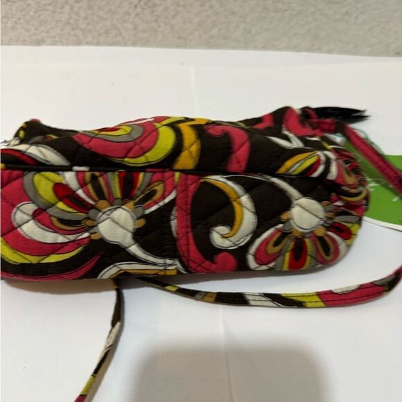 NWT Vera Bradley Brown Red Yellow HandBag Retired Pattern crossbody - Picture 6 of 13